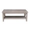 International Concepts Rectangle Hampton Coffee Table, 46 in W, 24 in L, 18 in H, Wood, Washed Gray Taupe OT09-70C - alternate 2